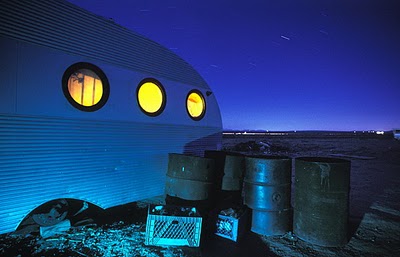 Night Photography of Abandoned Cars