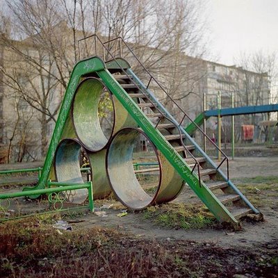 Strange Playground Slides